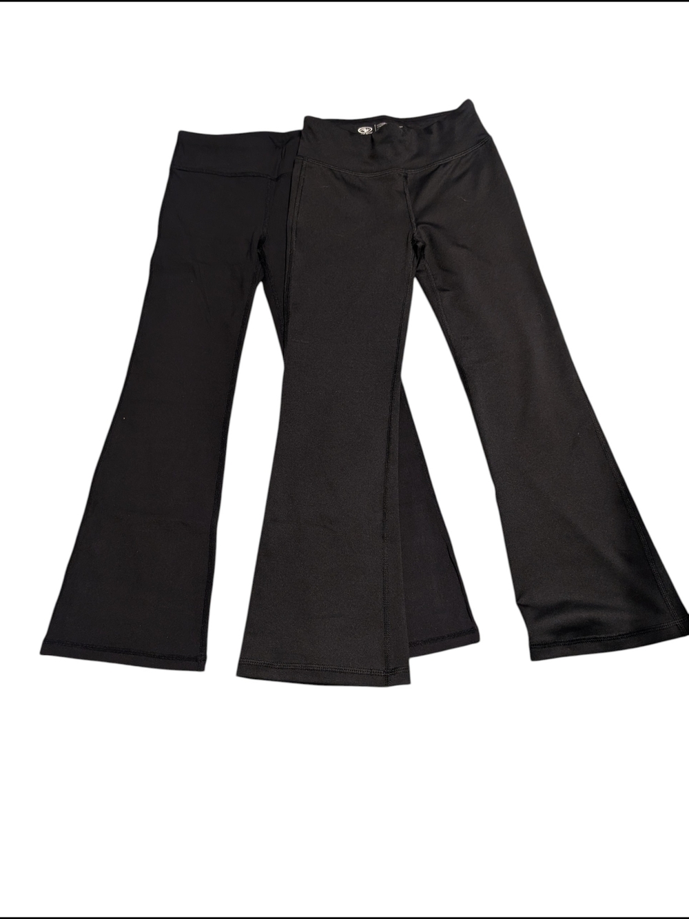 2 Pair Black Flared Leggings Activewear